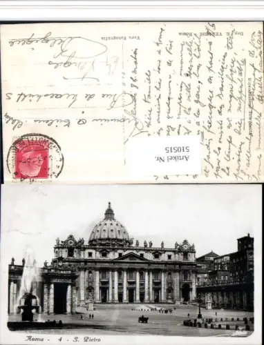 510515,Vatican S. Pietro Petersdom Kirche Brunnen