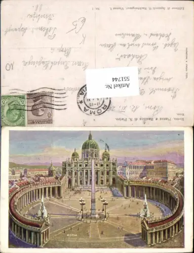 551744,Nachbargauer Vatikan Vaticano Rom Roma Petersdom Petersplatz Obelisk