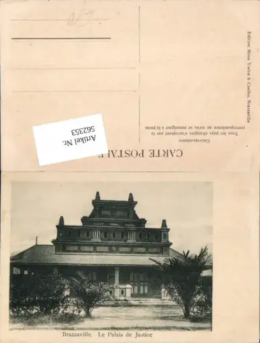 562353,Africa Congo Kongo Brazzaville Palais de Justice
