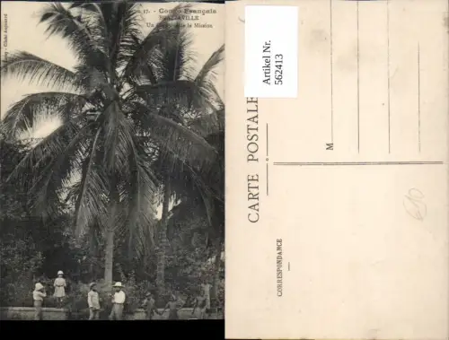 562413,Africa Congo Francais Kongo Brazzaville Cocotier de la Mission Missionierung