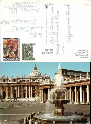 606301,Roma Rom Basilica di S. Pietro Vaticano Vatikan Petersdom Italy