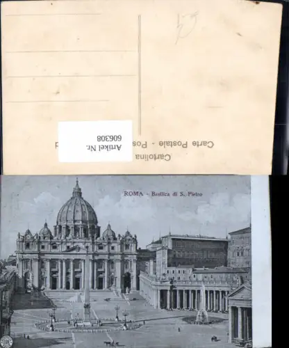 606308,Roma Rom Basilica di S. Pietro Petersdom Vaticano Vatikan Italy