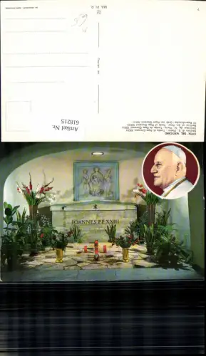 618215,Vatikan Vaticano Roma Citta del Vaticano Basilica di S. Pietro Tomba PapstJoannes XXIII Grab