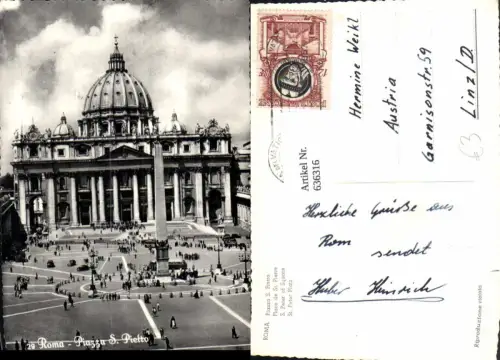 636316,Vatikan Vaticano Roma Rom Piazza S. Pietro Petersdom