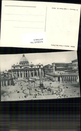 697983 Roma Rom Vatikan San Pietro Petersdom Petersom