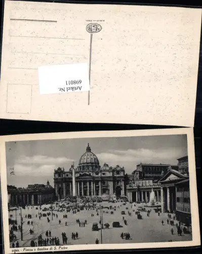 698011 Roma Rom Vatikan Petersplatz