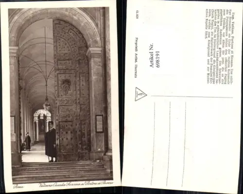 698191 Vatikan Vaticano Rom Roma Petersplatz Peterskirche