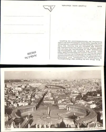 698200 Vatikan Vaticano Rom Roma Petersplatz Peterskirche