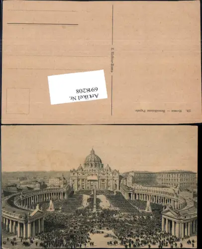 698208 Vatikan Vaticano Rom Roma Petersplatz Peterskirche