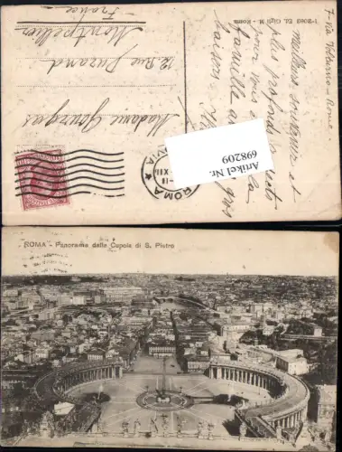 698209 Vatikan Vaticano Rom Roma Petersplatz Peterskirche