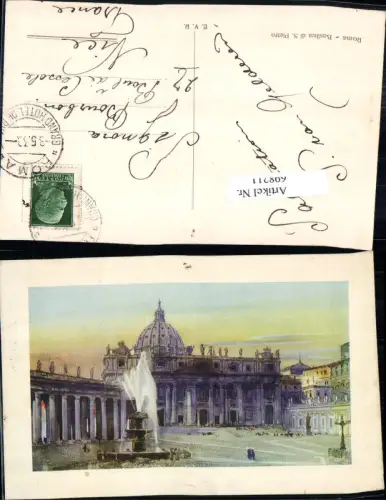698211 Vatikan Vaticano Rom Roma Petersplatz Peterskirche