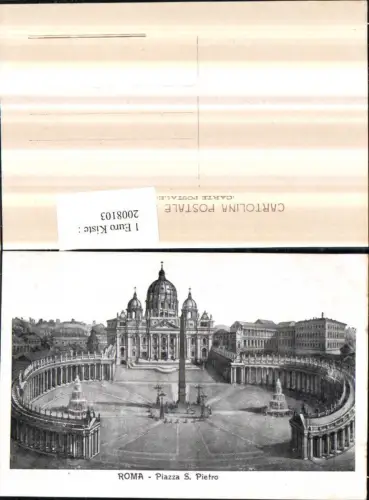 ,Roma Rom Vatikan Piazza S. Pietro Petersdom u. Platz Obelisk
