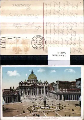 ,Roma Rom Vatikan Piazza e Basilica di S. Pietro Petersdom Obelisk
