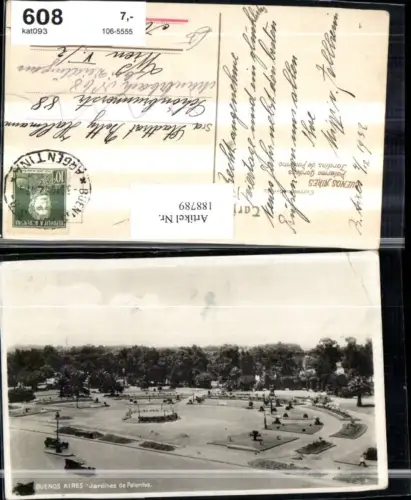 188789,Argentinien Buenos Aires Jardines de Palermo Gardens Garten