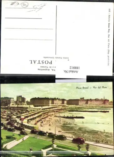 188812,Argentinien Mar del Plata Playa Bristol Strand