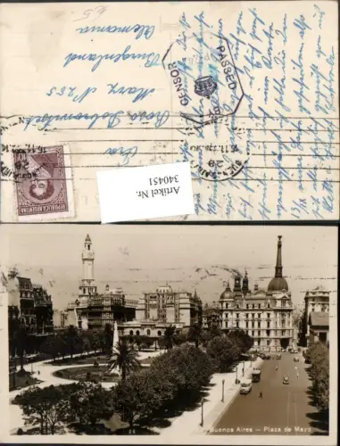 340451,Buenos Aires Plaza de Mayo Platz Denkmal Turm