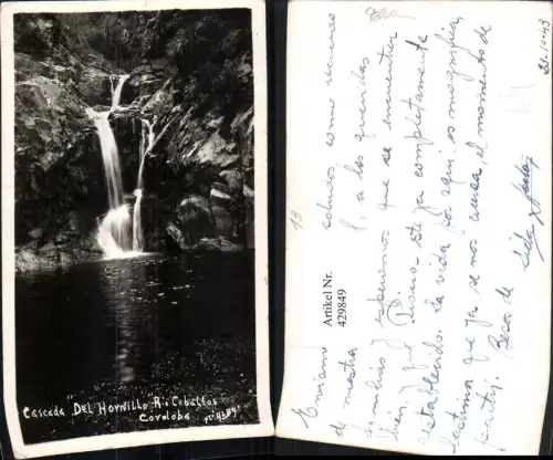 429849,Argentina Rio Ceballos Cascada del Hornillo Wasserfall