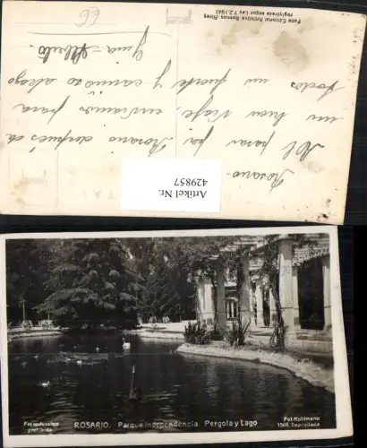 429857,Argentina Rosario Parque Independencia Pergolay Lago Teich