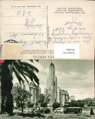 441860,Argentina Buenos Aires Plaza Retiro Edificio Kavangh Gebäude
