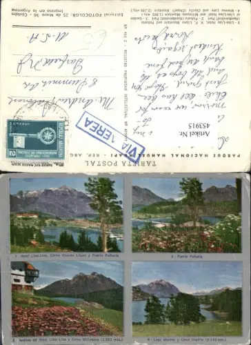 453915,Argentina Hotel Llao-Llao Puerto Panuelo Lago Moreno Mehrbildkarte