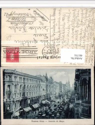 481751,Argentina Buenos Aires Avenida de Mayo Straßenansicht
