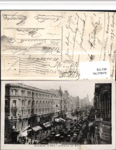 481758,Argentina Buenos Aires Avenida de Mayo Straßenansicht