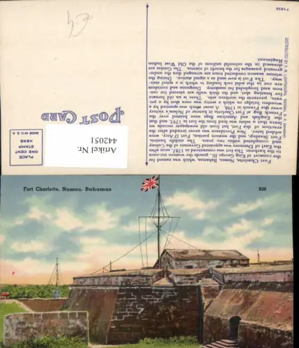 442051,Bahamas Nassau Fort Charlotte Festung