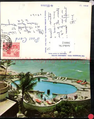 398912,Barbados Hilton Swimming Pool Schwimmbecken