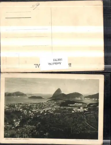 188793,Brasilien Brasil Rio de Janeiro Visto de Sta Theresa Totale