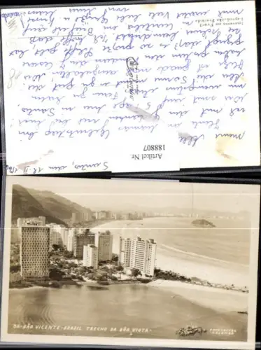 188807,Brasilien Brasil Sao Vicente Trecho da Bor Vista Strand Ortsansicht