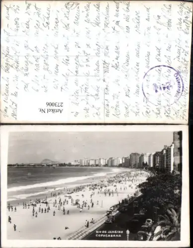 273006,Brasilien Rio de Janeiro Copacabana Strand Strandleben