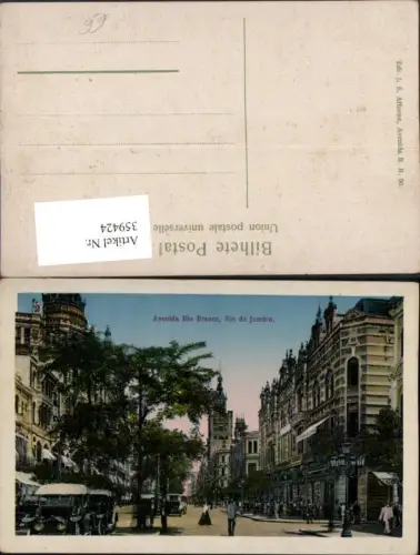 359424,Brazil Brasilien Rio de Janeiro Avenida Rio Branco Straßenansicht
