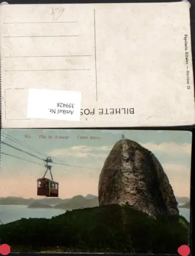359428,Brazil Brasilien Rio Pao de Assucar Acucar Carro Aero Zuckerhut Seilbahn