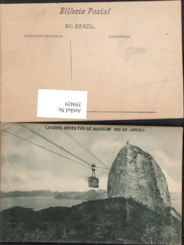 359429,Brazil Brasilien Rio de Janeiro Caminho aereo pao de Assucar Acucar Zuckerhut Seilbahn