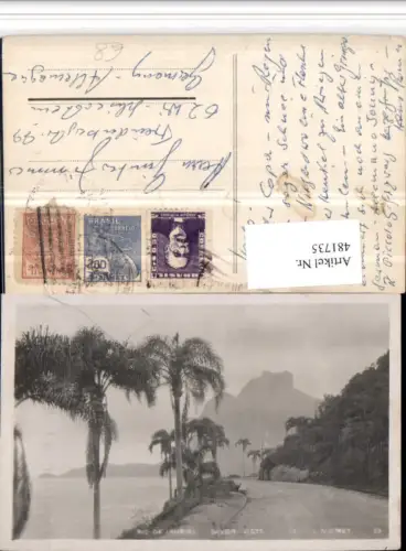 481735,Brazil Rio de Janeiro Straßenpartie Palmen