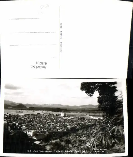 618701,Foto Ak Santos Brasil Brazil Panorama Parcial Brasilien