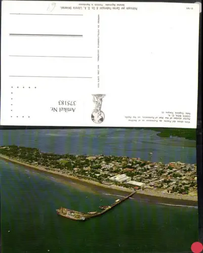 375183,Costa Rica Airview of the Port of Puntarenas Hafen