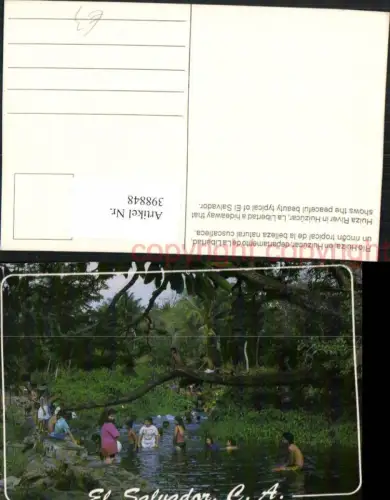 398848,El Salvador Rio Huiza en Huizucar Fluss Kinder