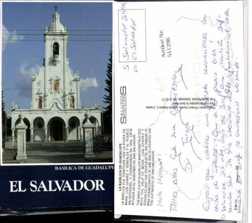 511296,El Salvador Basilica de Guadalupe Kirche