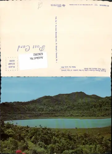 636392,St. George's Grand Etang Crater Lake in the center of the island Grenada