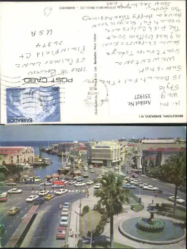 351927,Barbados Bridgetown Brunnen Hafen Schiffe