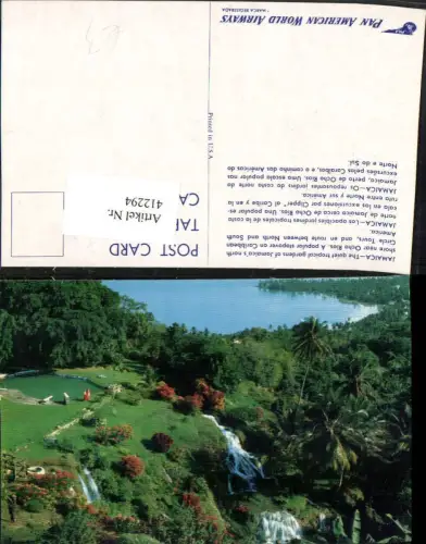 412294,Jamaica Ocho Rios Tropical Gardens Garten Wasserfall