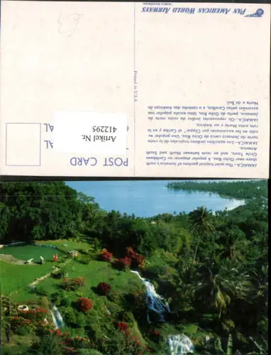 412295,Jamaica Ocho Rios Tropical Gardens Garten Wasserfall