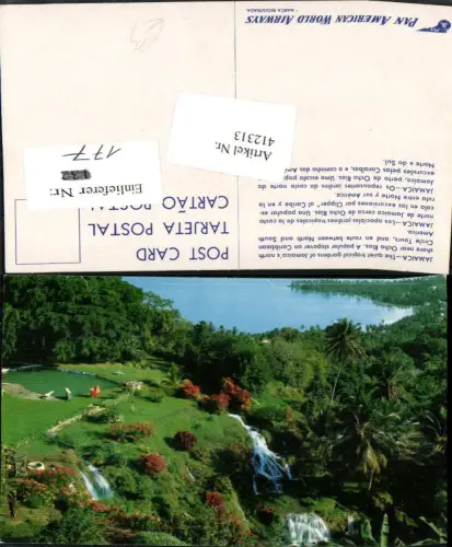 412313,Jamaica Ocho Rios Tropical Gardens Garten Wasserfall