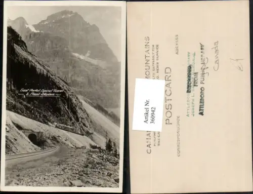 360942,Canada British Columbia East Portal Spiral Tunnel and Mount Stephen Bergkulisse
