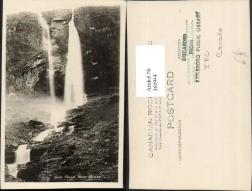 360944,Canada British Columbia Yoho Valley Nationalpark Twin falls Wasserfälle