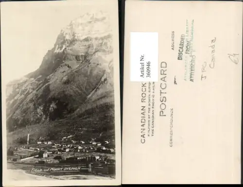 360946,Canada British Columbia Field Totale and Mount Stephen Bergkulisse