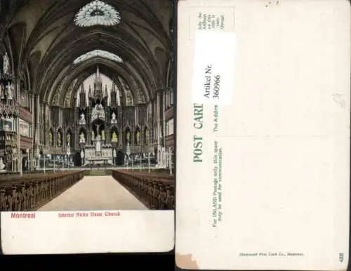 360966,Canada Quebec Montreal Interior Notre Dame Church Kirche Innenansicht