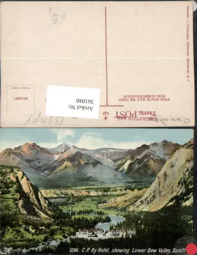 361040,Canada Alberta Banff Royal Hotel showing Lower Bow Bergkulisse