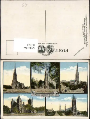 361045,Canada Ontario Toronto Principal Churches Kirchen Mehrbildkarte